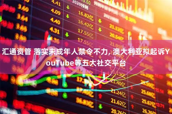 汇通资管 落实未成年人禁令不力, 澳大利亚拟起诉YouTube等五大社交平台